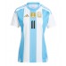 Maillot de foot Argentine Angel Di Maria #11 Domicile vêtements Femmes Copa America 2024 Manches Courtes